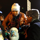 Lesley McSpadden, the mother of Michael Brown, is escorted away from in front of the Ferguson (Mo.) Police Department Nov. 24, 2014, after a grand jury's decision not to indict Ferguson Police Officer Darren Wilson in the shooting death of her son.
Justin Sullivan/Getty Images